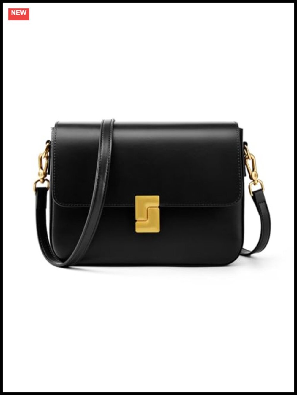 Genuine Leather Crossbody Shoulder Bag Adjustable Strap Women Purse